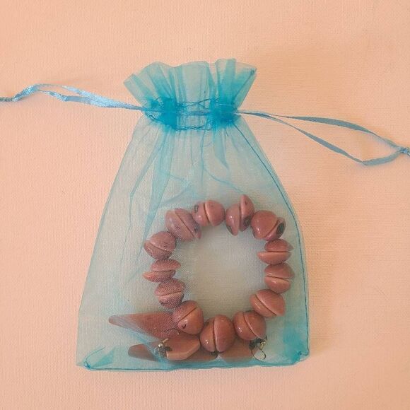 Womens Fashion Jewelry Hook Dangling Earrings Geometric with Bracelet - Picture 4 of 5